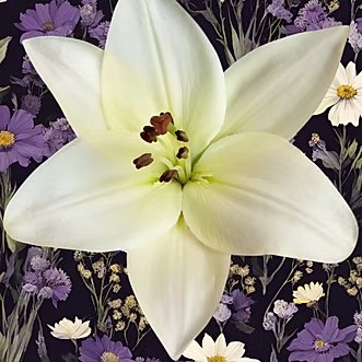 White lily flower